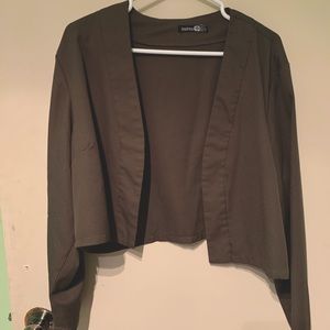 Boohoo cropped blazer